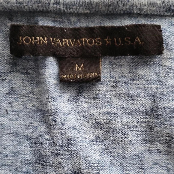 John Varvatos Light Blue Crewneck Sweater - Picture 2 of 5